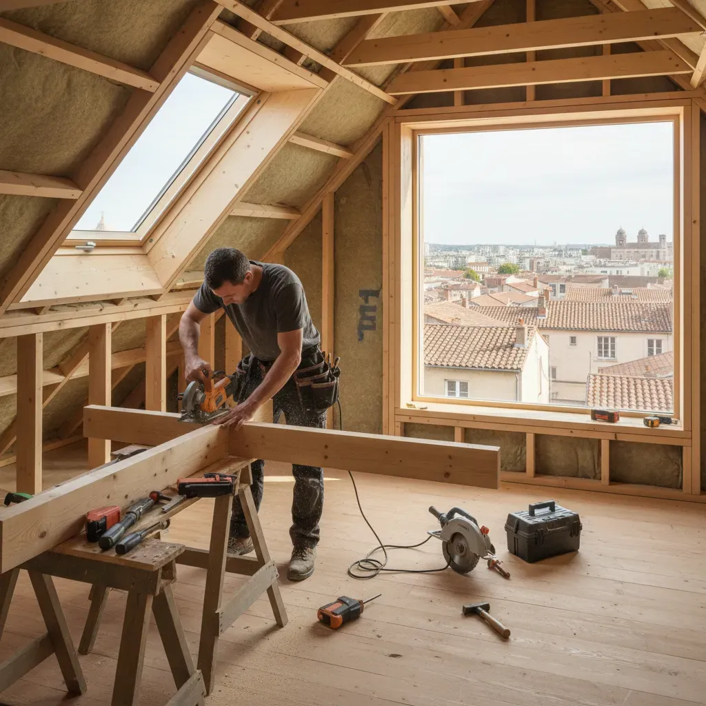 Un nouvel espace sous les toits grâce à l'aménagement de combles